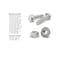 Boltsandnuts.Com Inch Stainless Steel Serrated Hex Flange Bolts Screws Nuts Assortment Kit - 280 PCS Assortment Kit #201 - alternate 3